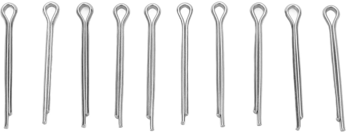 SnelShoppen - 10 Stuks Fiets Schijfremblokjes Lock Pins, Roestvrij Staal Snelle Ontgrendelingspin Veiligheidspin Fietsaccessoires