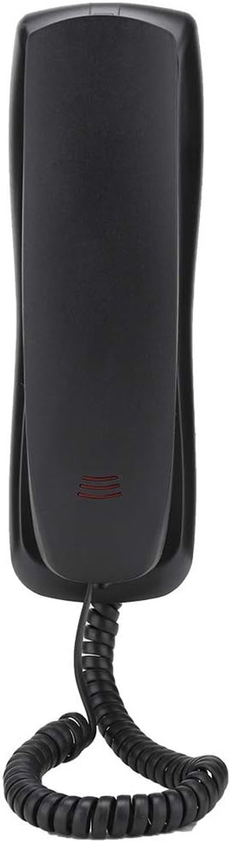 SnelShoppen - Landline telefoon wandtelefoon met mute/pauze/redial functie, zonder batterij, energiezuinig en milieuvriendelijk, hoogwaardig ABS, eenv