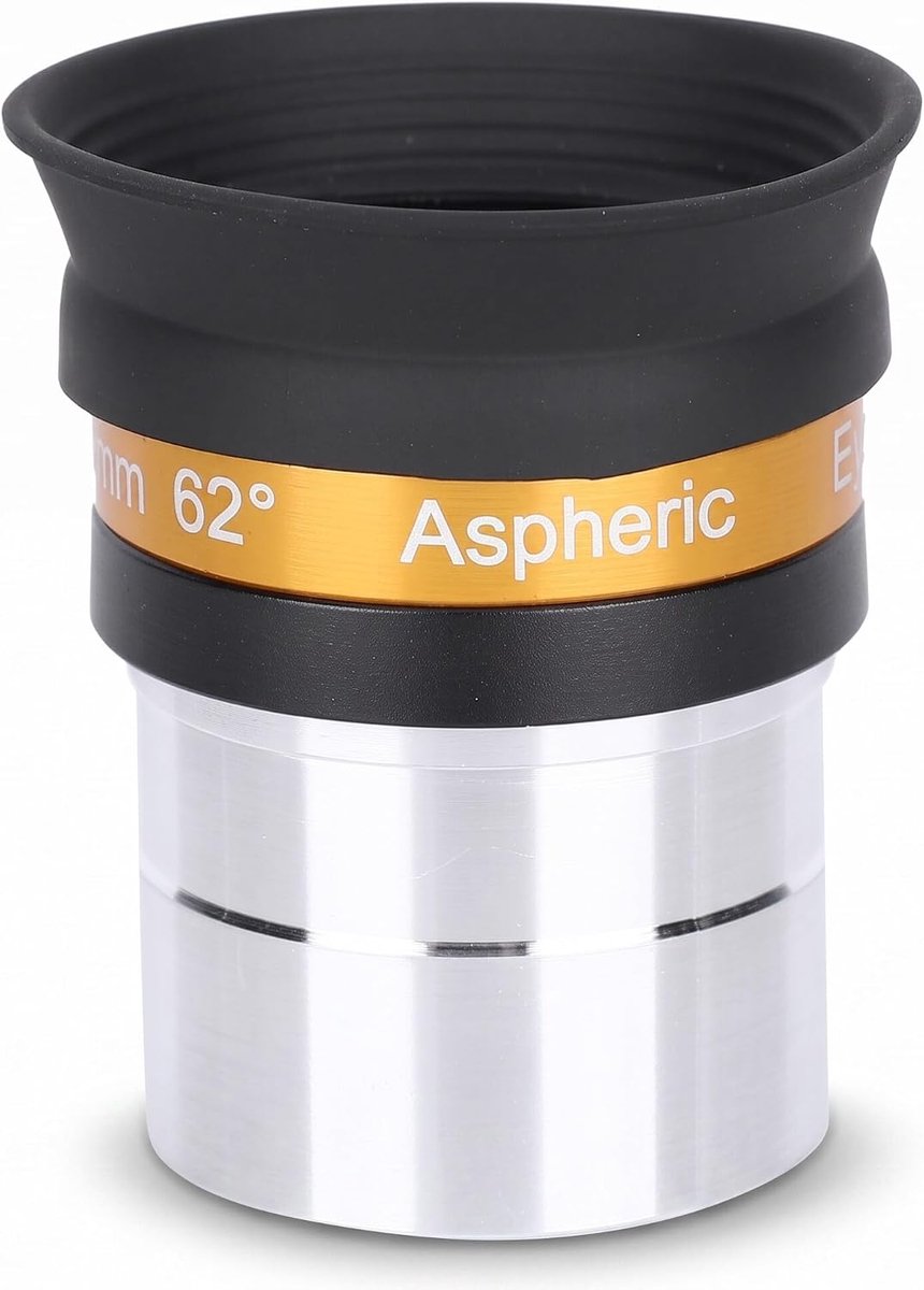SnelShoppen - Astronomische telescoop oculair 10mm breedhoek 62 graden HD planetair oculair met volle meerlaagse coating voor 1.25 inch telescoop