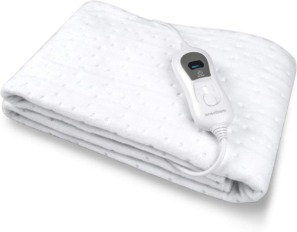 Elektrische Onderdeken - Verwarmde Mat - Ontspannen Warmte - Automatische Uitschakeling - 150 x 80 cm - Wit