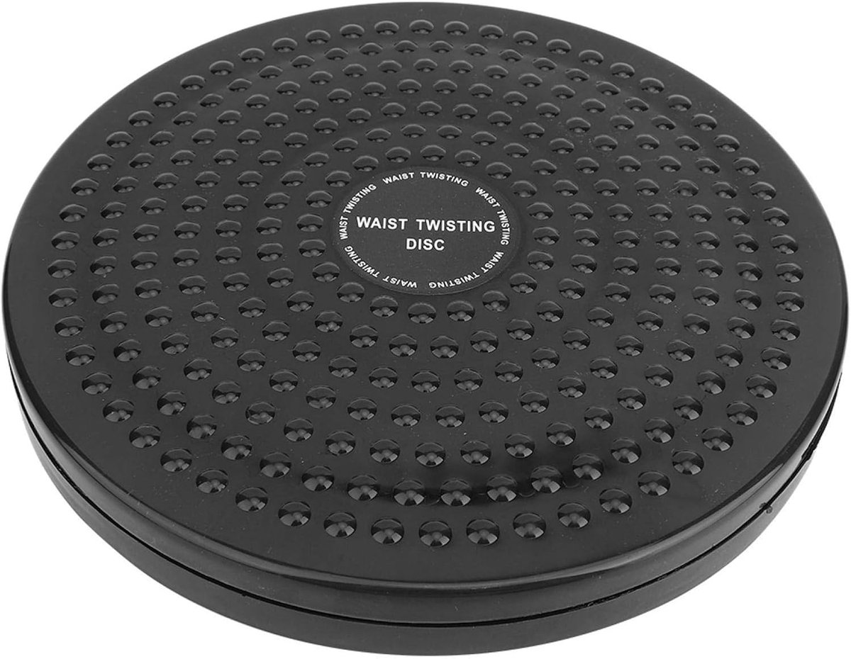 SnelShoppen - Twisting Waist Disc - Slijtvast, Antislip, Thuis Gym Apparatuur - Dikke Ontwerp, Drukbestendig, Milieuvriendelijk Plastic - Zwart - Voor