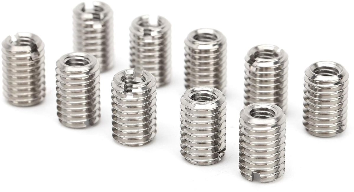Draadinsert M5 x 0.8mm - M8 x 1.25mm - 12mm Lengte - Antiloos functie voor optimale bevestiging - ShopVlot