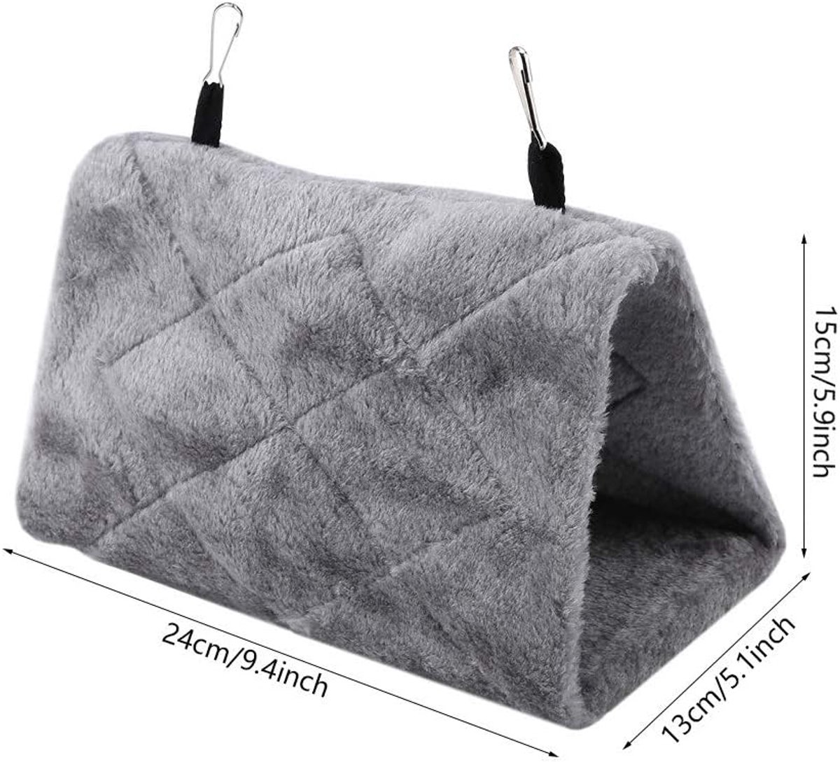 SnelShoppen - Hangende Vogel Hammock Nest Tent voor Papegaai, Macaw en Parkiet - Zacht Pluche, Warm en Comfortabel, Perfect voor Wintergebruik