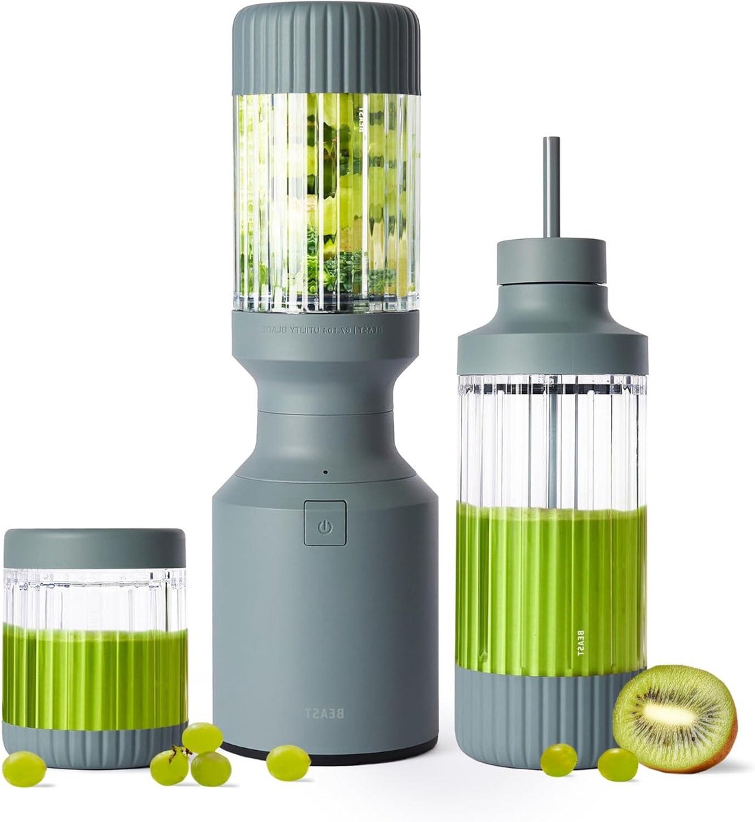 Krachtige Blender - Smoothie Maker - Gezonde Drankjes Maken - Inclusief 3 To-Go Bekers - 850 Watt - Mist