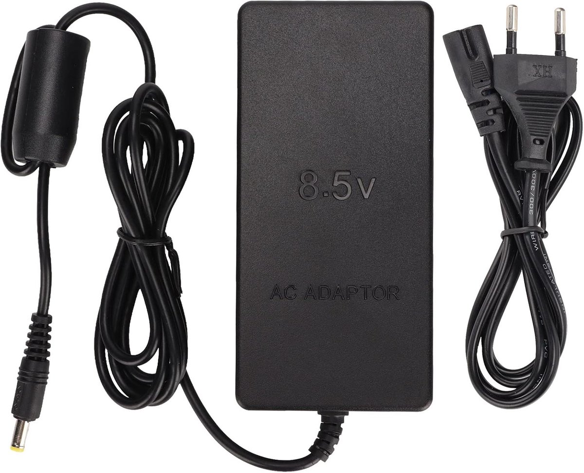 SnelShoppen - Power Adapter Vervangingsadapter voor Draagbare AC Adapter Oplader Kabel voor Slim A/C 70000 Console, Plug and Play (Zwart)