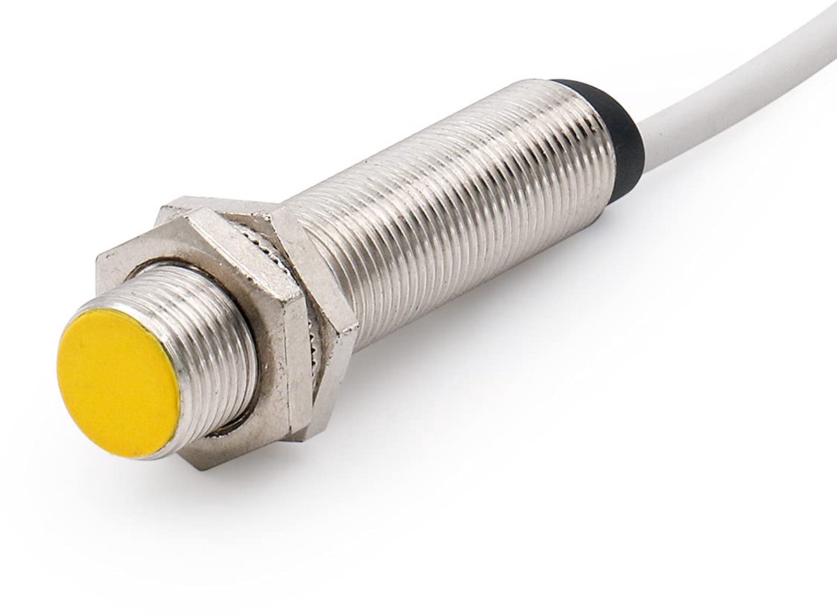 SnelShoppen - Inductieve Aanraaksensor 2mm, Cilindrisch, Embedded, AC90-250V, 400mA, NC, 2-draads, 200cm Kabel, Geschikt voor Magnetisch Metaal