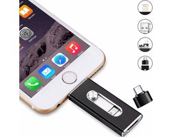 USB Stick voor iPhone - Lightning, USB-C, Micro-USB & USB-A - 256GB