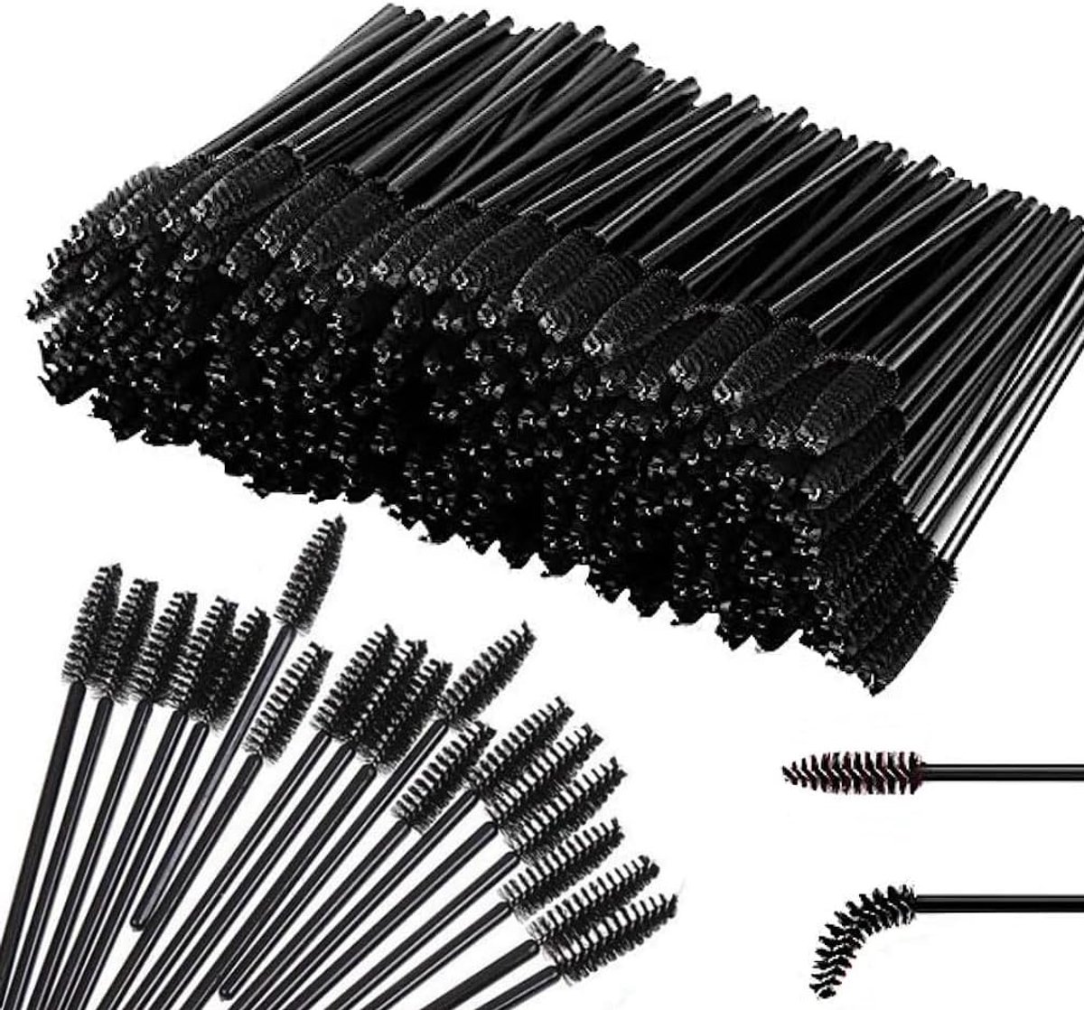 SnelShoppen - 120 Wegwerp Wimpers Borstels, Wimper Kam, Mascara Borstel, Oogbrauw Mascara, Make-up Borstel voor Natuurlijke Wimpers en Ogen