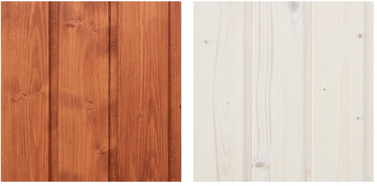 Timbela DKMT02-MAHOGANY/WHITE - Houtimpregneringsset voor binnen- en buitendecoratie: 10L wit + 10L mahonie impregneermiddel + GRATIS borstelset