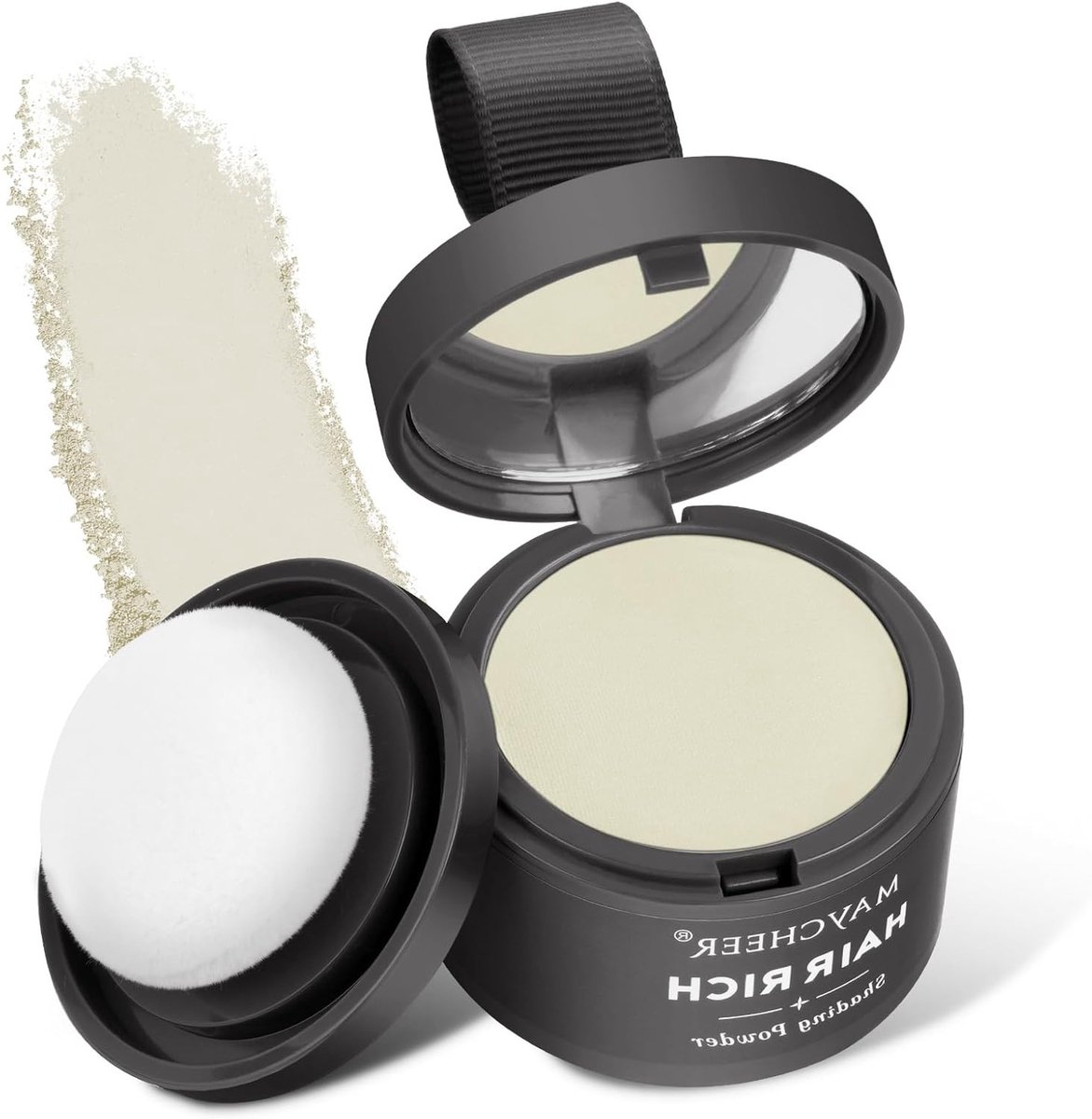 Instant haarlijn poeder voor het verbergen van een terugtrekkende haarlijn, waterdicht en zweetbestendig haarwortel concealer, professioneel poeder voor haarkleur en haarverzorging