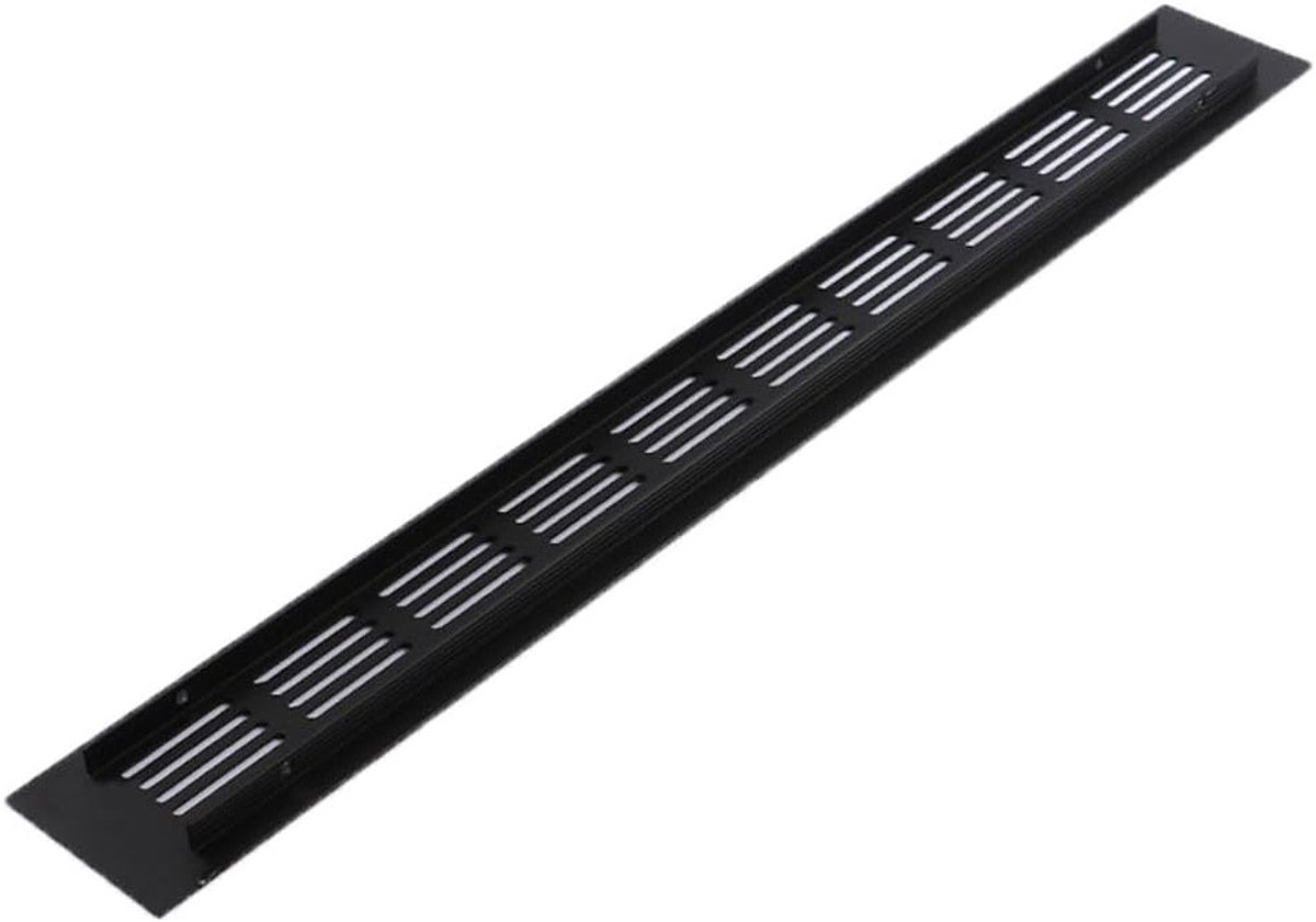 Rechthoekige Ventilatierooster 2 Stuks 400 mm x 50 mm Aluminium voor Keuken, Kast en Meube