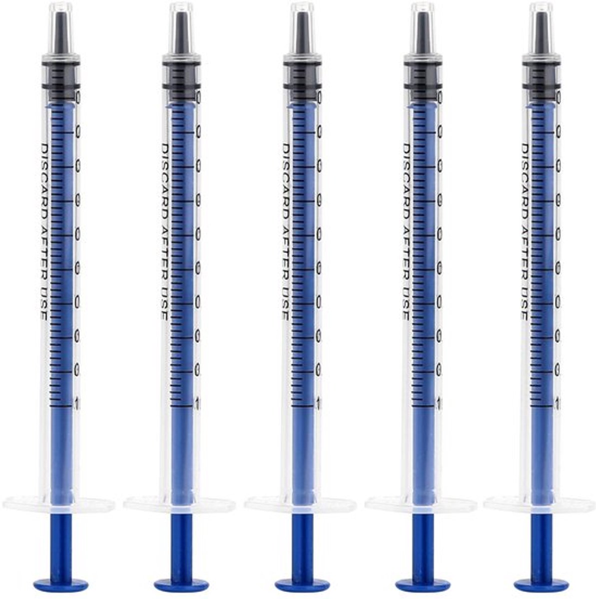 Store_8 - 12 stuks 1 ml kunststof spuiten - Voor wetenschappelijke experimenten