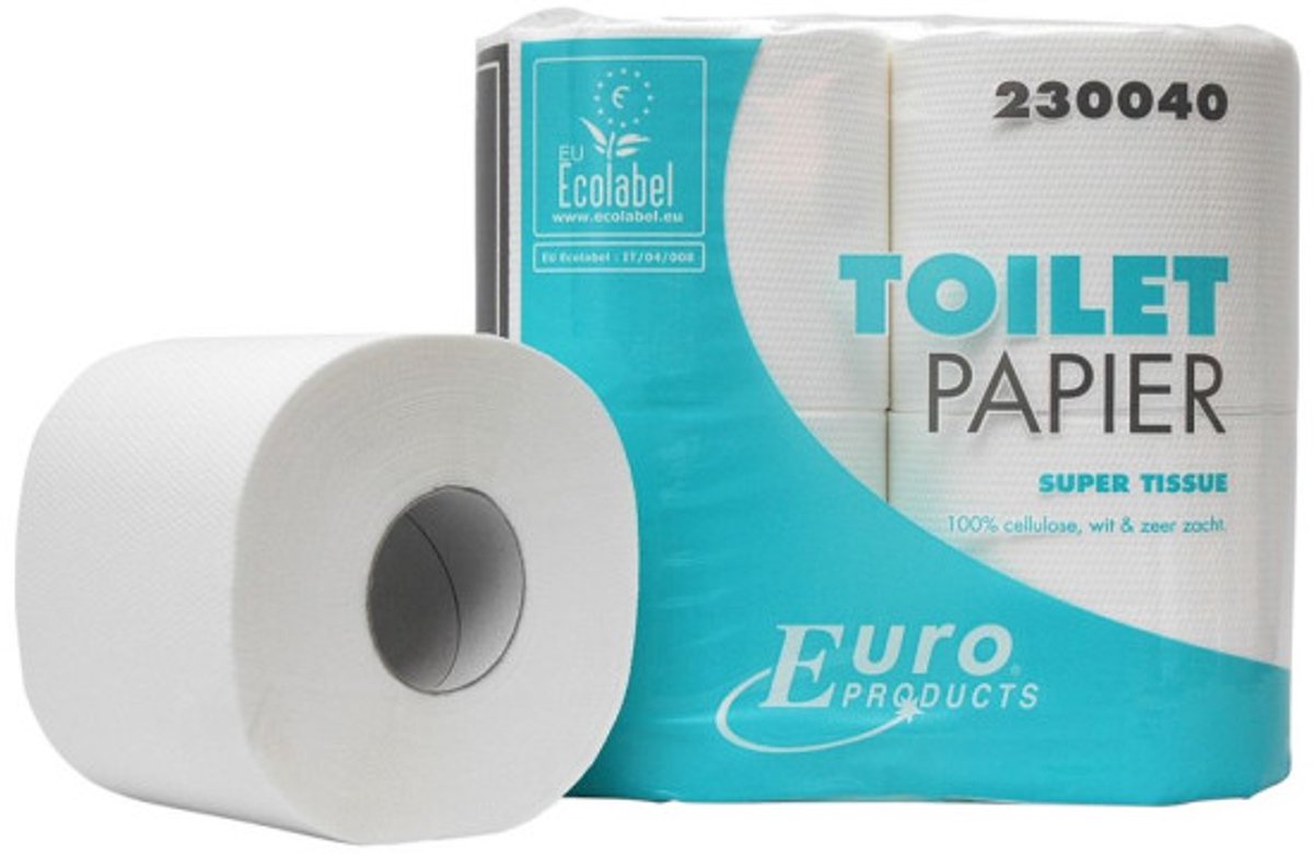 Toiletpapier cellulose 2l 400 vel 10 x 4 rol per pak