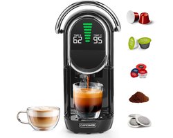 Koffiecupmachine - Koffiezetapparaat - Diverse Koffie Zetten - 5-in-1 Veelzijdig - 0.6L Reservoir - Zwart