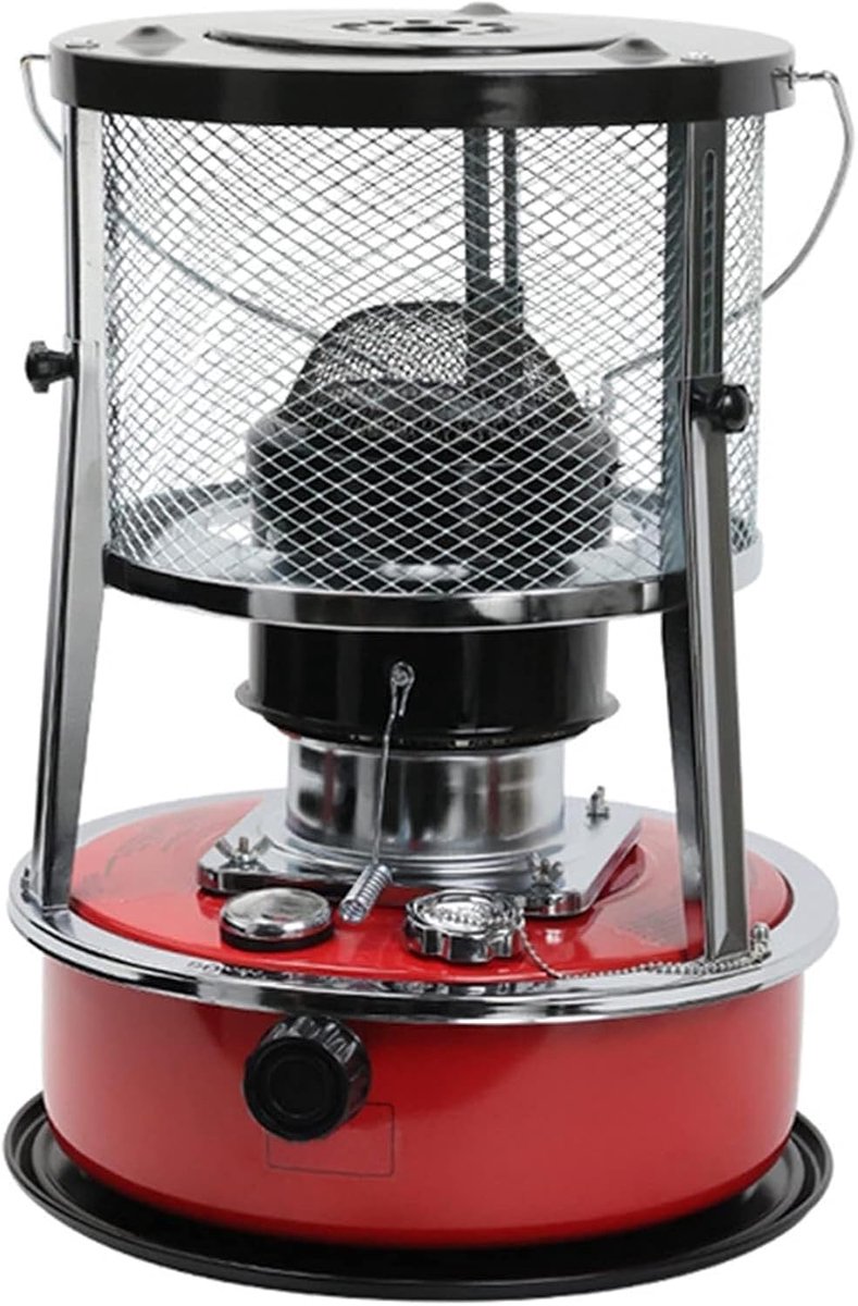 Kerosine Kachel - Terrasverwarmer Buiten - Ruimte Verwarmen - Veiligheidsklep - 20m² - Zwart