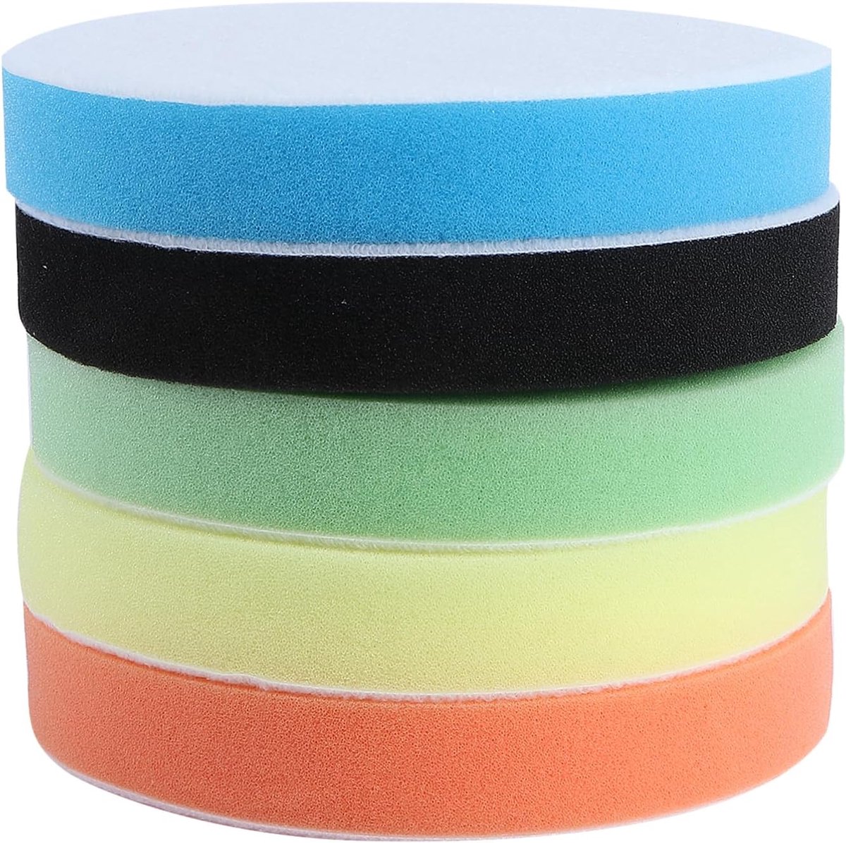 Polijstpads Set - Autowas Spons - Auto Reinigen - Hoge Dichtheid Schuim - 6 Inch 5 Stuks - Mix Kleuren