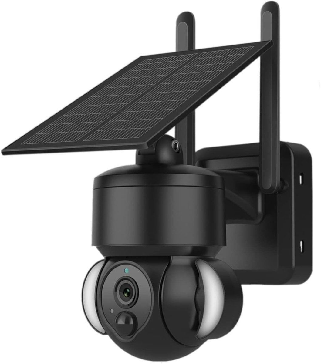 Beveiligingscamera Buiten - Draadloze Camera - Huis Beveiligen - 5MP Resolutie - IP66 Waterdicht - Zwart