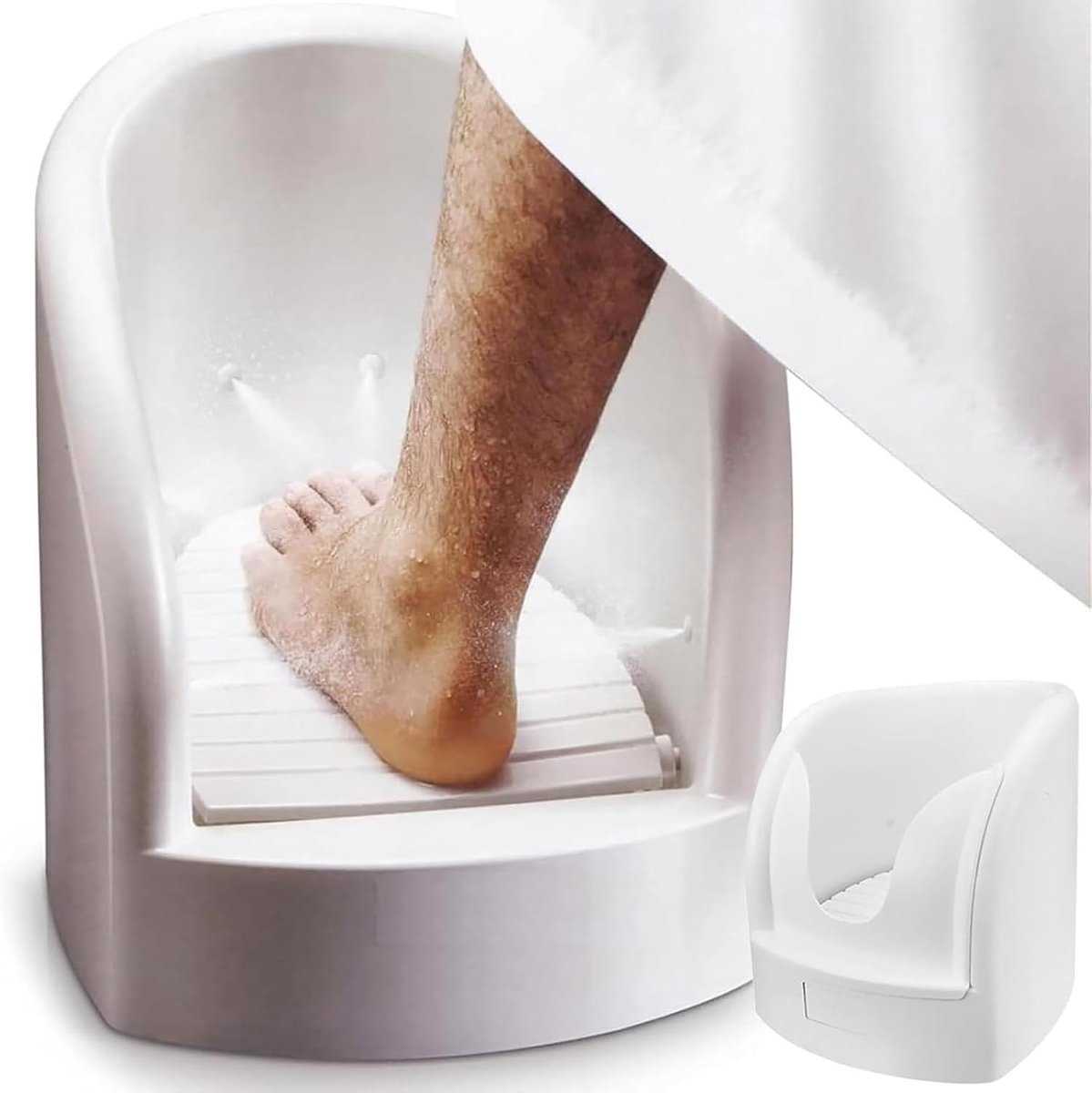 Voetenbad met spray - Douche voeten - Hygiënisch reinigen - Druk spray functie - 43 x 33 x 33 cm