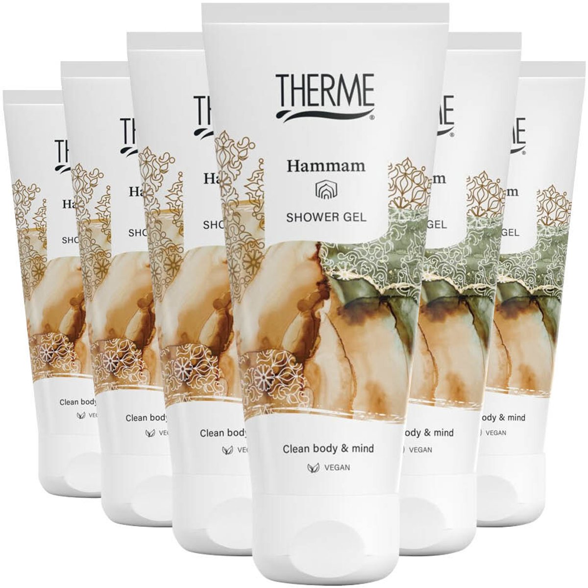 Bol.com THERME Hammam Shower Gel - 6 x 200 ml - Voordeelverpakking aanbieding