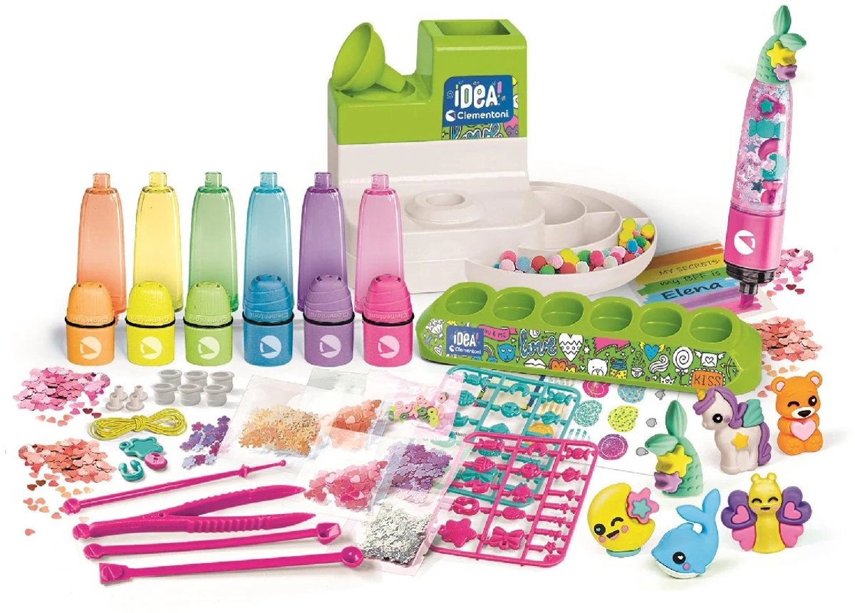 Clementoni iDea - Markeerstiften Creatiestudio - Knutselpakket vol Accessoires - Kawaii Markeerstiften - Het Creatieve Cadeautje - Vanaf 6 jaar — afbeelding 10