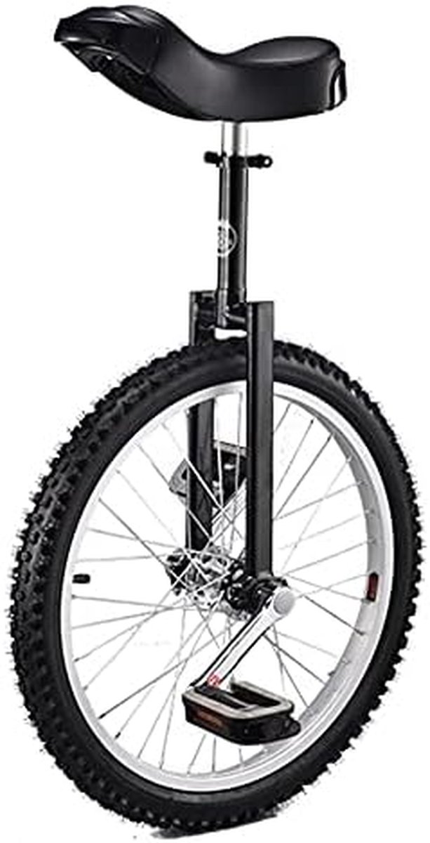 Eenwieler - Balans Scooter - Sport en Vrije Tijd - Verstelbare Zadelhoogte - 20 Inch Wiel - Zwart
