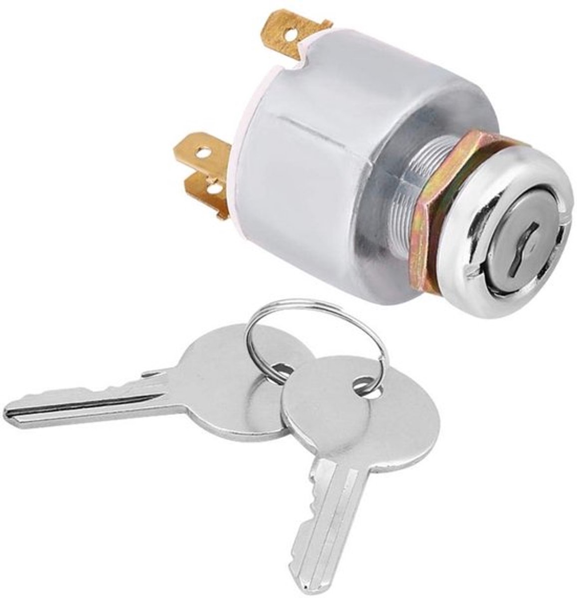 Shopcentral - Startknop - Universele Auto Startschakelaar - 4 Functies - Zilver
