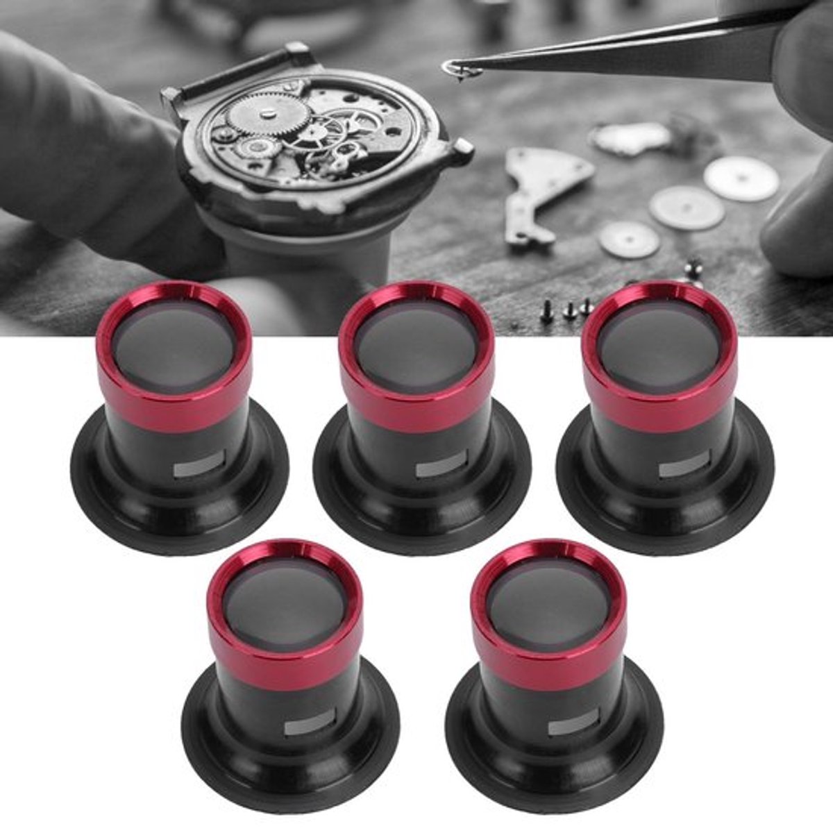 Solidchoice - Dailygoody - Horloge reparatie vergrootglas - 5 stuks