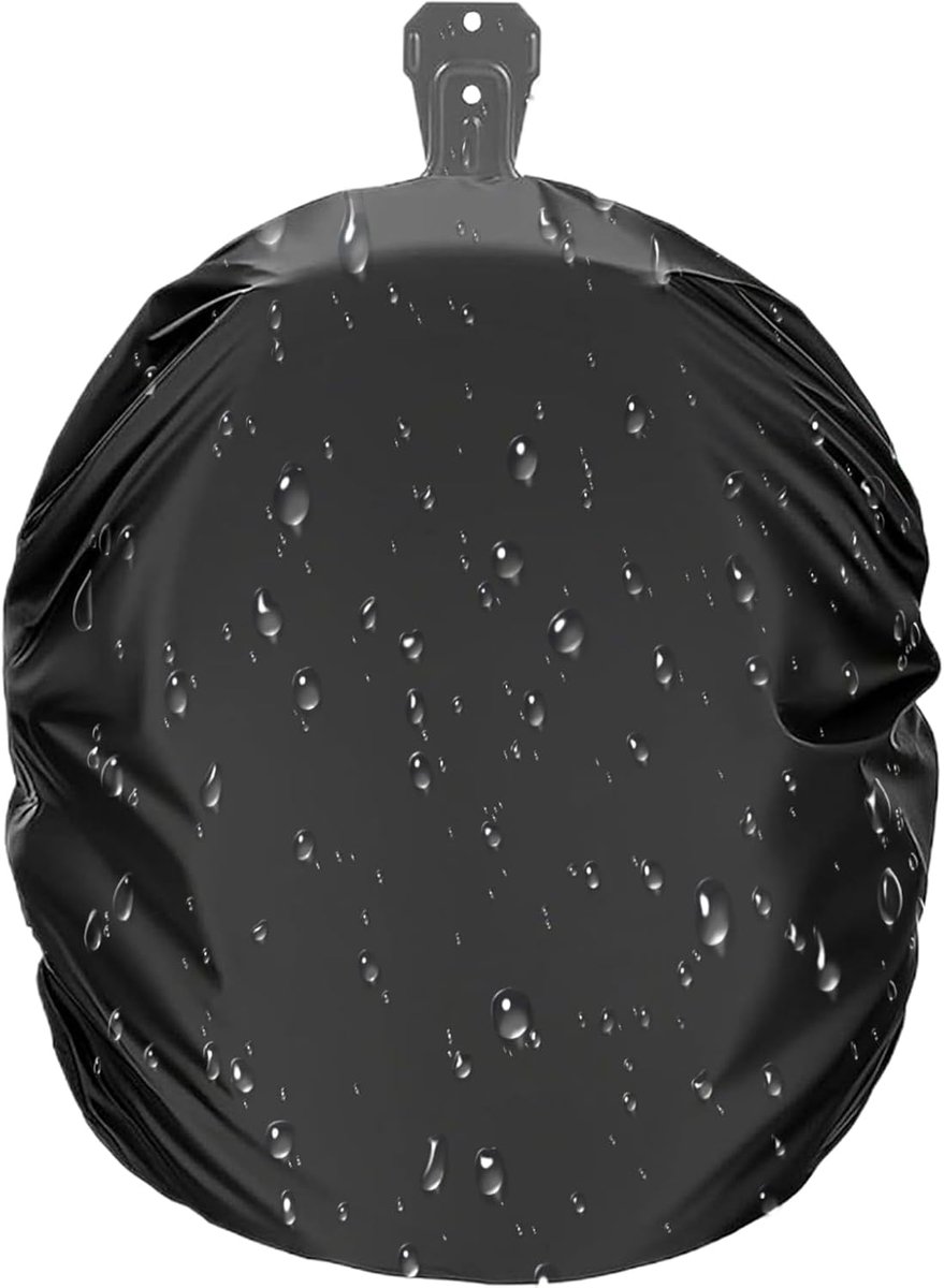 Slanghaspel Beschermhoes - Tuinslang Afdekzeil - Tuinonderhoud - Waterdicht en UV-bestendig - 51 x 56 x 21 cm - Zwart