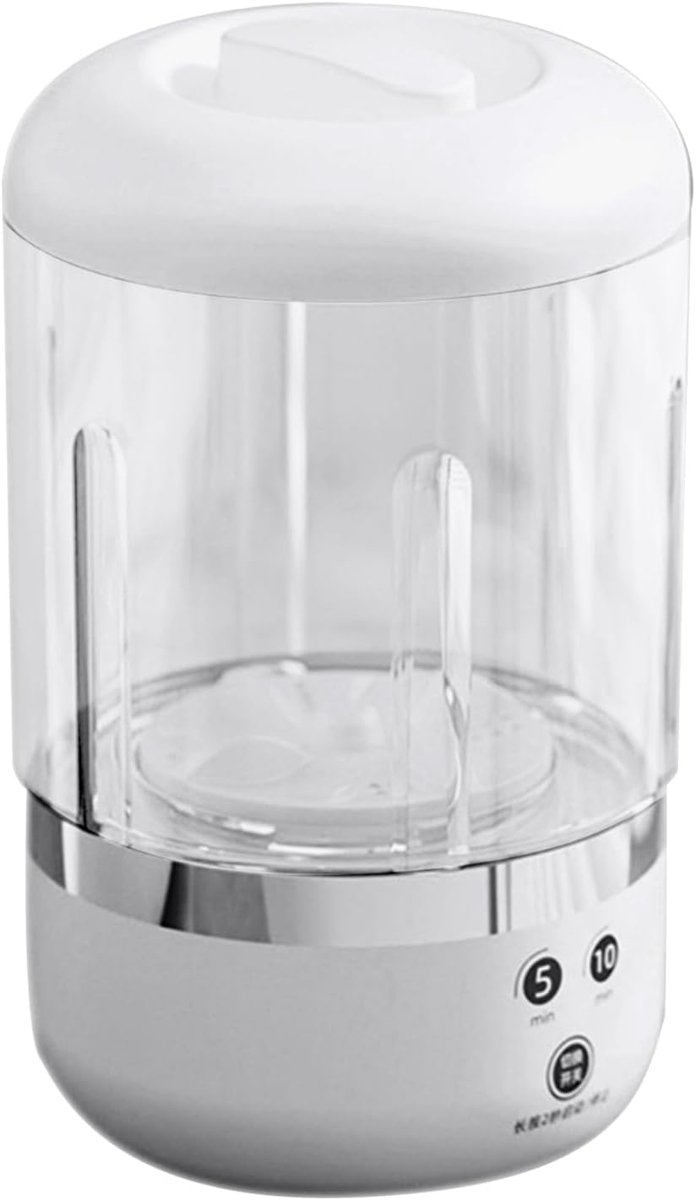 Draagbare Wasmachine Kleine Wasunit Reizen en Camping Draadloos en Compact 1000 ml capaciteit Wit
