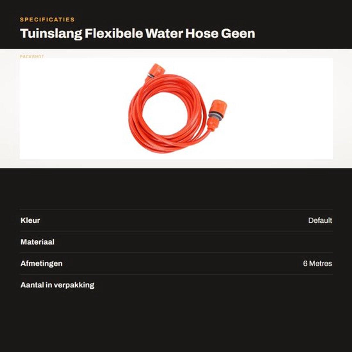 Dailygoods- Tuinslang 6 Meter - Flexibele Tuinslang - Kinkbestendig - Waterdicht