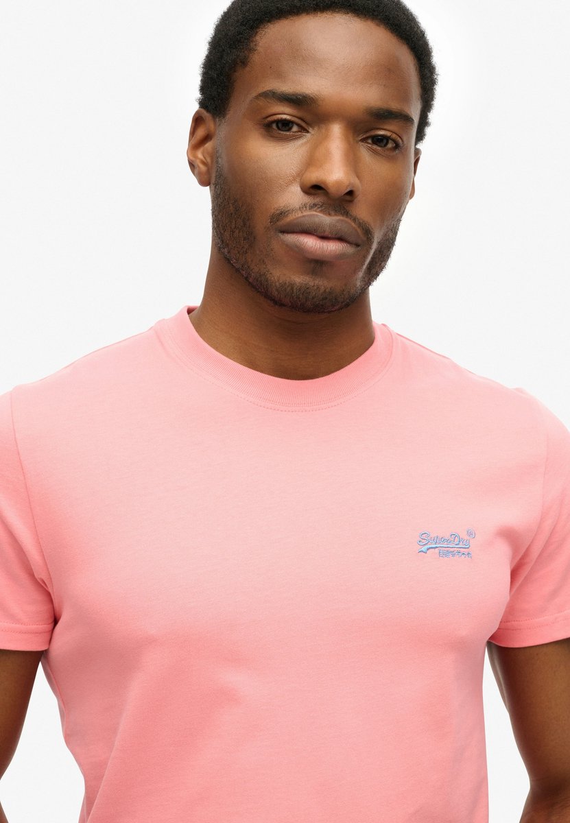 Superdry Essential Logo T-shirt Heren T-shirts Roze