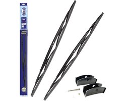 Ruitenwisserbladen Set - Wisserbladen Bus Vrachtwagen - Veilig Zicht Garanderen - Nano Coating Rubber - 2x 1000mm - Zwart