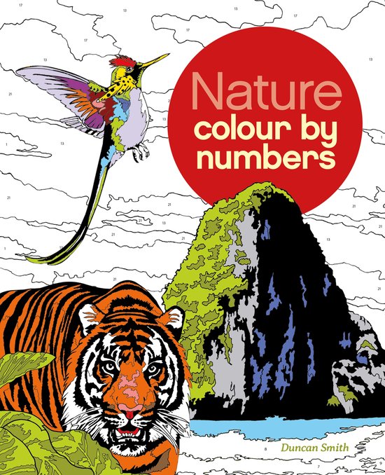 Nature Colour By Number Book - cover