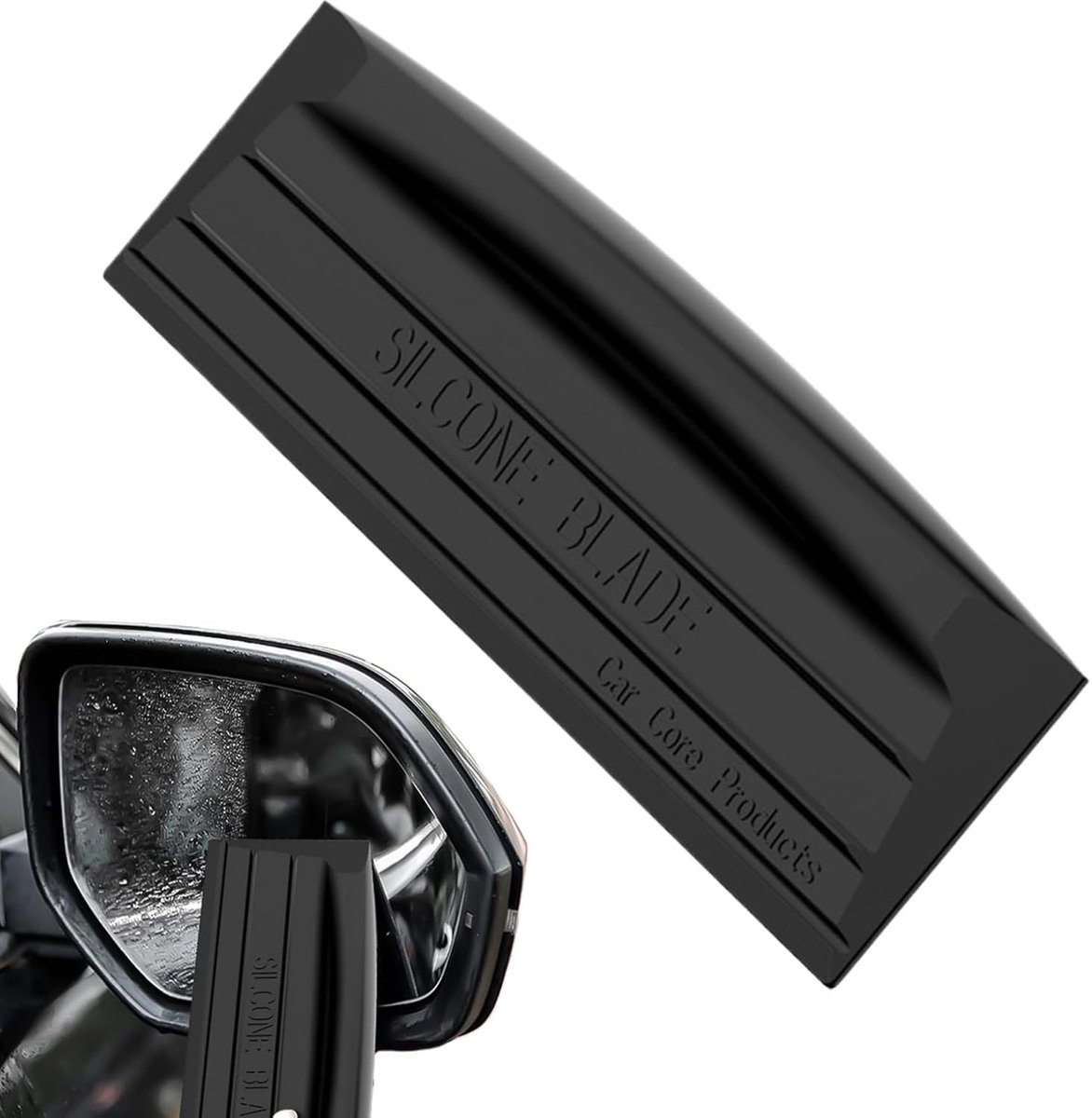 Raamwisser Auto - Glasreiniger Huishouden - Auto Ramen Schoonmaken - Ergonomisch Antislip Handvat - 25 x 6.6 cm - Zwart