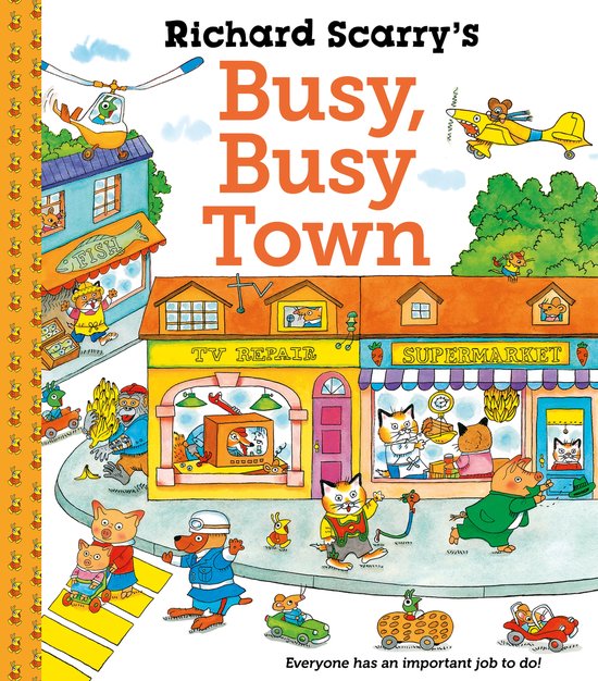 Richard Scarry's Busy Busy Town - cover
