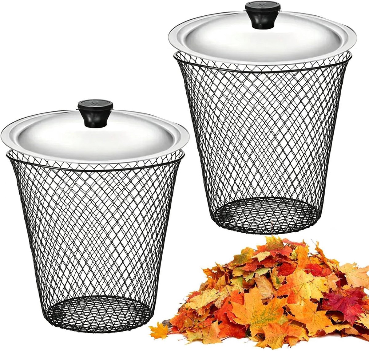 Compostbak in bodem - Ondergrondse mand - Tuinafval verwerken - Efficiënte afvalscheider - 2 stuks - Uniek