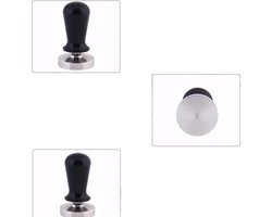 Koffie Tamper - Koffiepers - Koffiebereiding - Roestvrij Staal - 51MM - Zilver