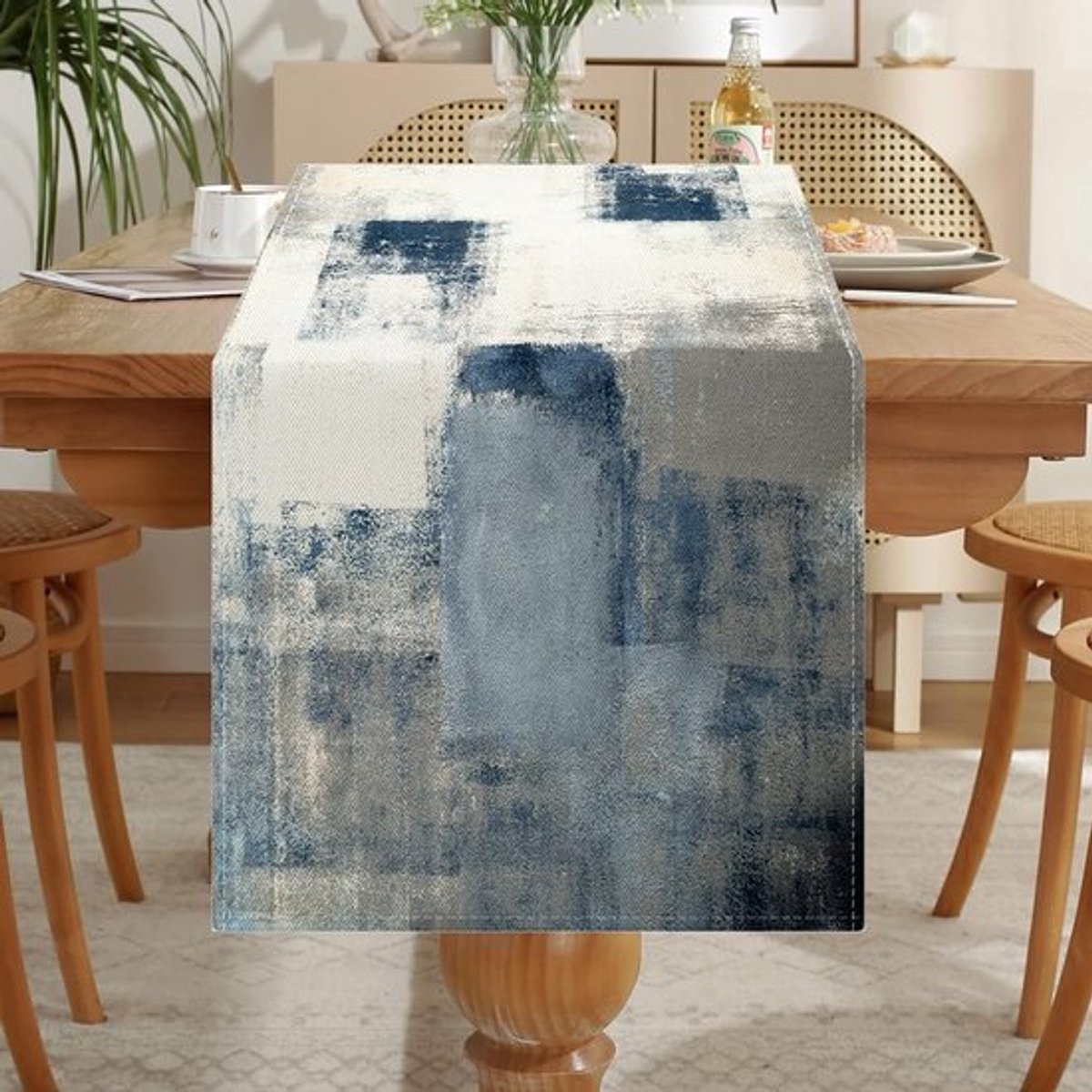 Cosensi - Dailygoods - Dailygoody - Blauwe Tafelloper - Vintage Tafelloper