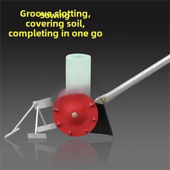Zaaimachine Tuin - Zaaihulp - Planten Zaaien - Hand Duw Trek - 1500 Gram - Groen — afbeelding 2