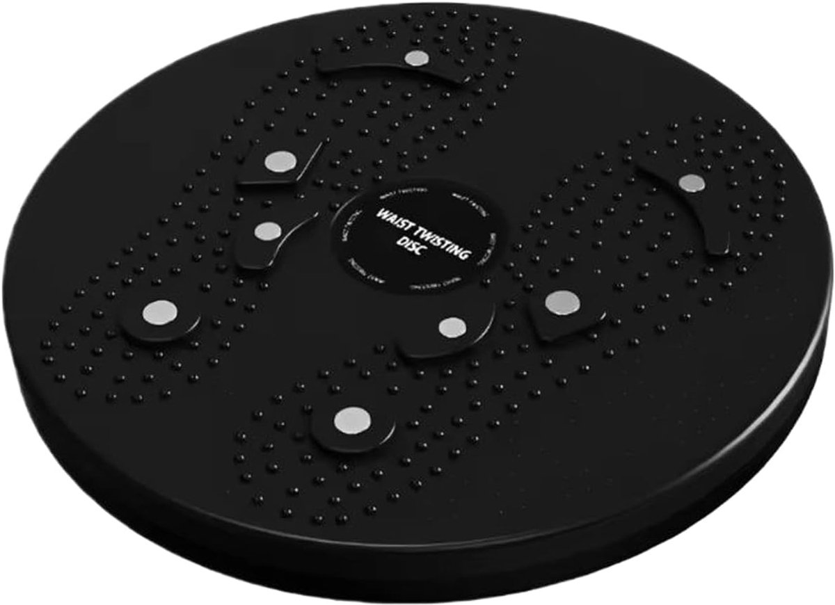 Draai Oefenmachine - Twist Board - Taille Trainen - Magnetische Ontspanning - 90 kg Capaciteit - Zwart