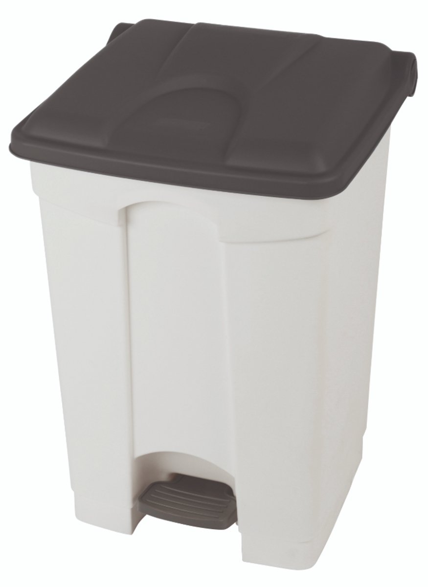 Pedaalemmer - Container met deksel - HACCP - 45 liter - Grijs