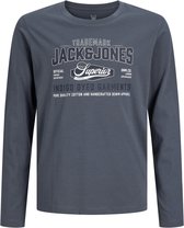 JACK & JONES- JJELOGO TEE LS O-NECK 2 COL AW26 SN JNR - Jongens - T-shirt