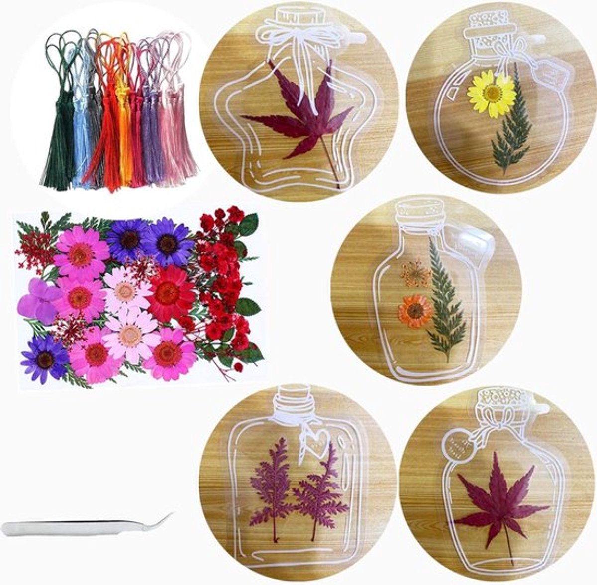 DIY Bladwijzers Allecto Plus 30 Stuks Transparant Bloemengevend