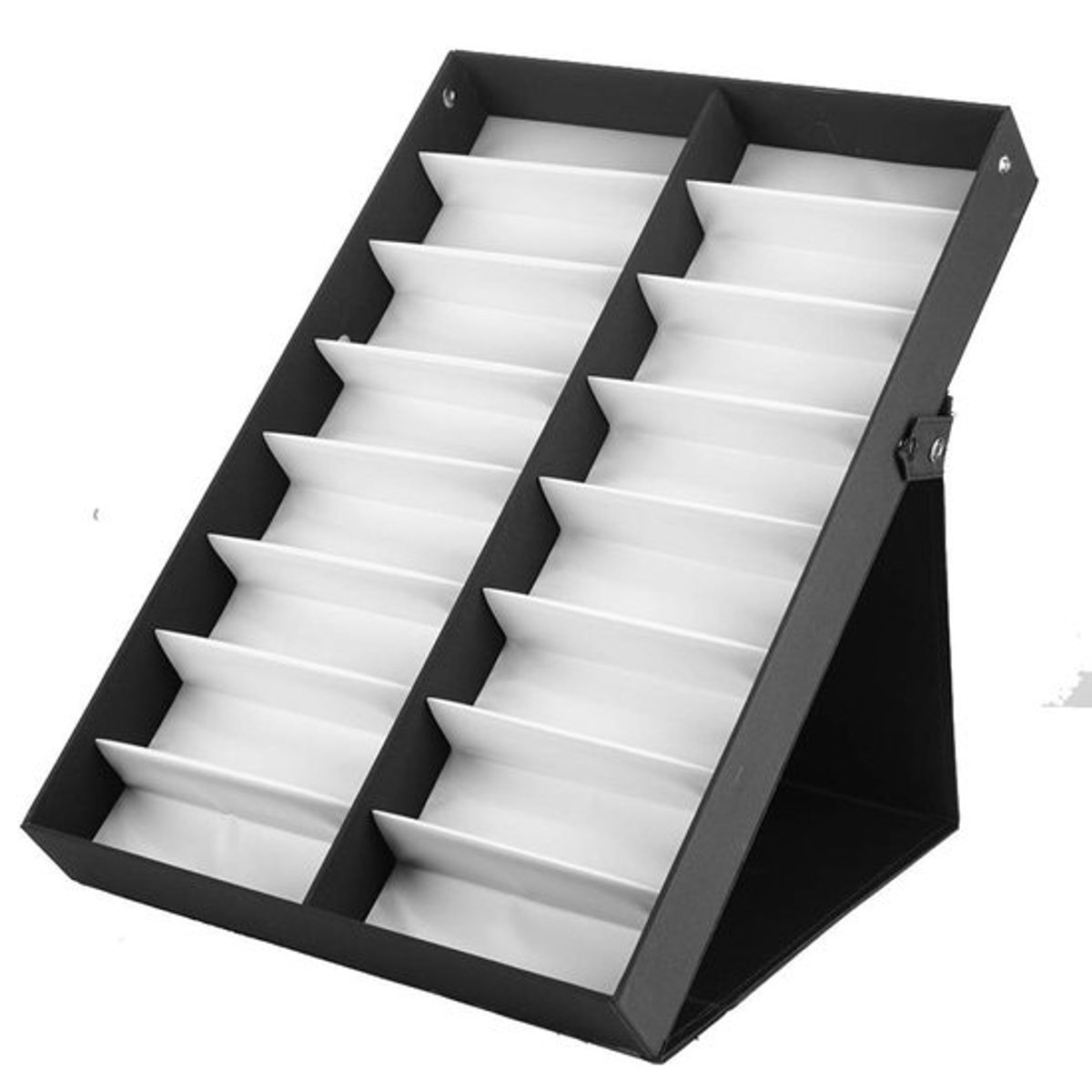 Dailygoods- Brilhouder met 16 vakken - Brilhouder voor auto - Bril standaard