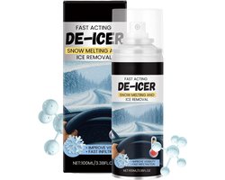 Ruitontdooier Spray - Sneeuwsmelter - Heldere Zichtbaarheid - Snelwerkend Antivries - 100ml - N.v.t.