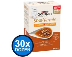 30x Gourmet - Soup Royale Rund - Kattenvoer Natvoer - doos 6x45g