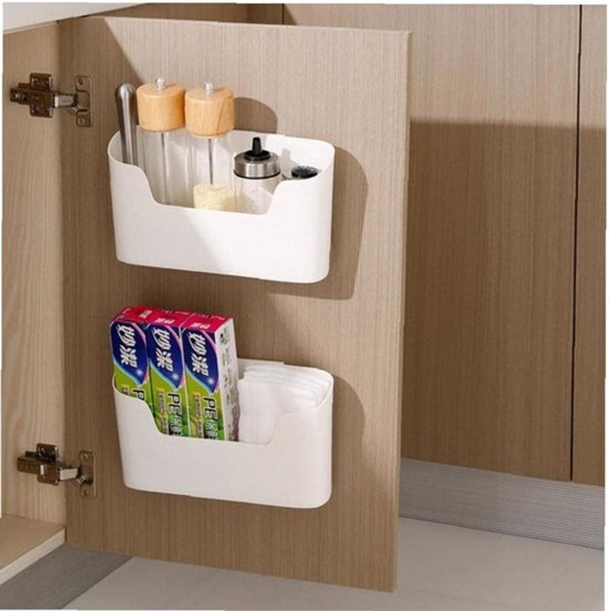 Keuken kastdeur opbergdoos zelfklevend