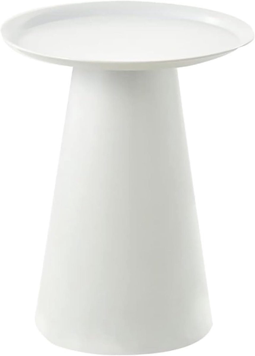Ronde salontafel - Kleine bijzettafel - Decoratie en opslag - Duurzaam ijzeren vakmanschap - 40x55 cm - Zwart