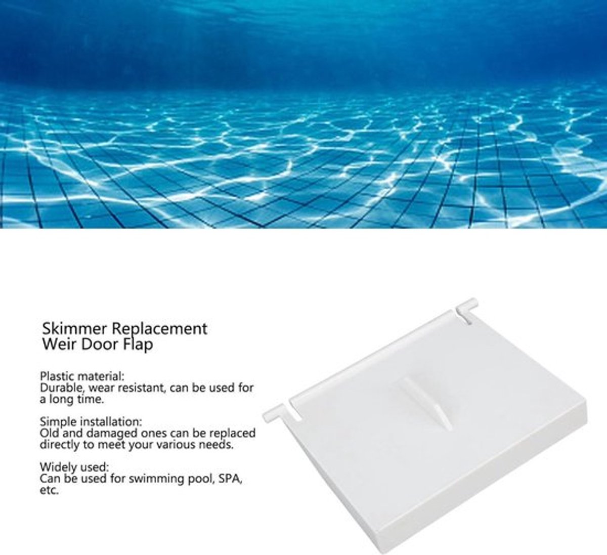 Allecto Plus - Zwembad Skimmer Deurklep Vervanging | Bovengronds Zwembad Accessoire