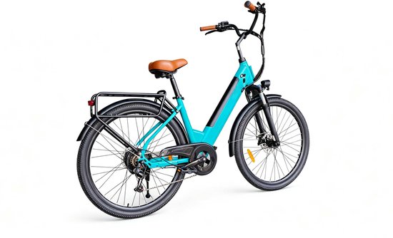 Ostrichoo BC15 elektrische stadfiets (citybike) - Mint - 250W motor - 36V/10,4AH accu van Ostrichoo — afbeelding 3